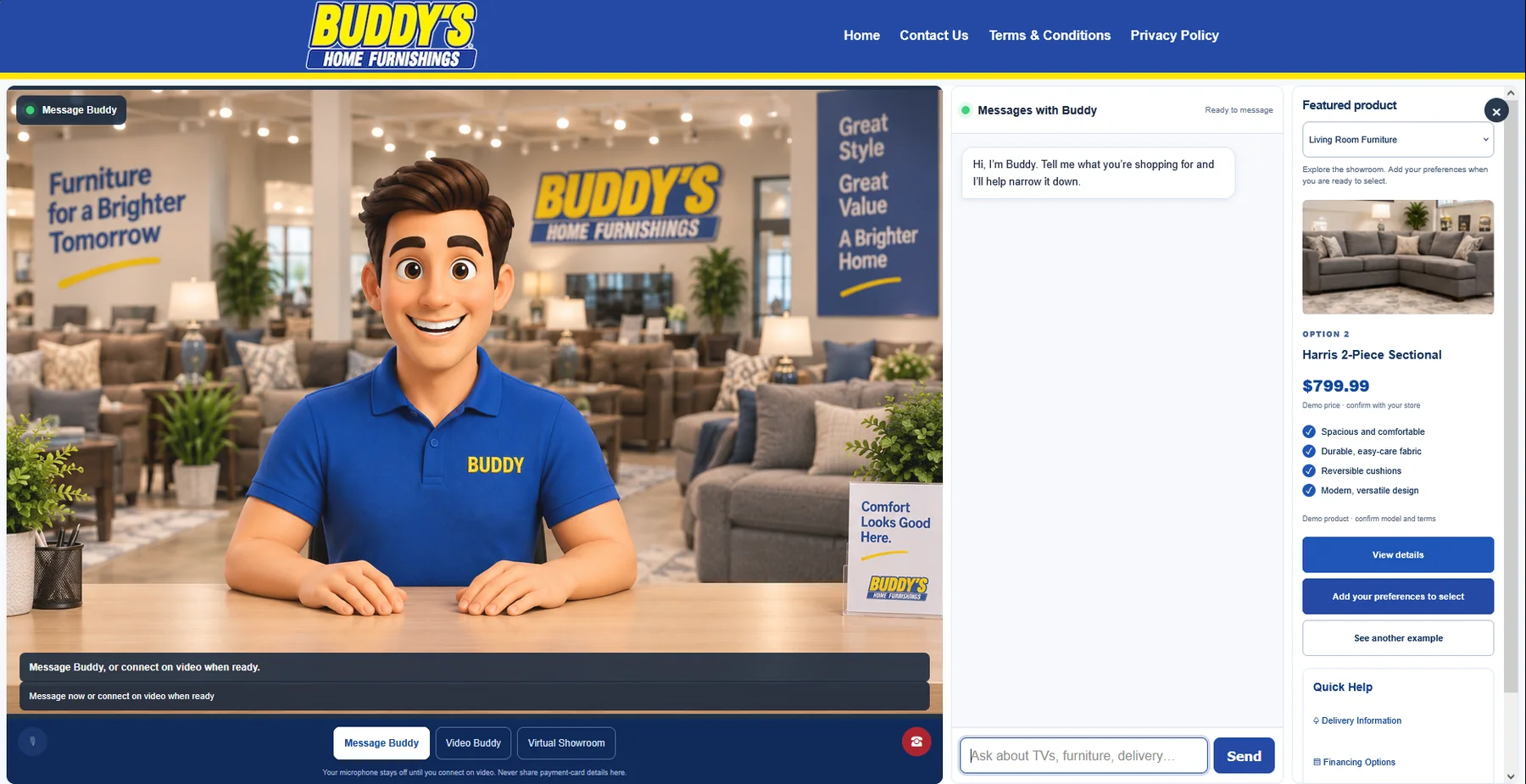 BUDDY’S / CONVERSATIONAL SHOWROOM