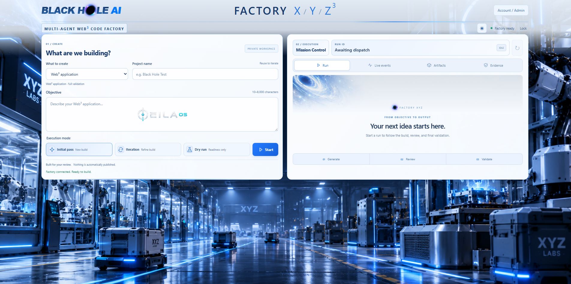 Factory XYZ build workspace