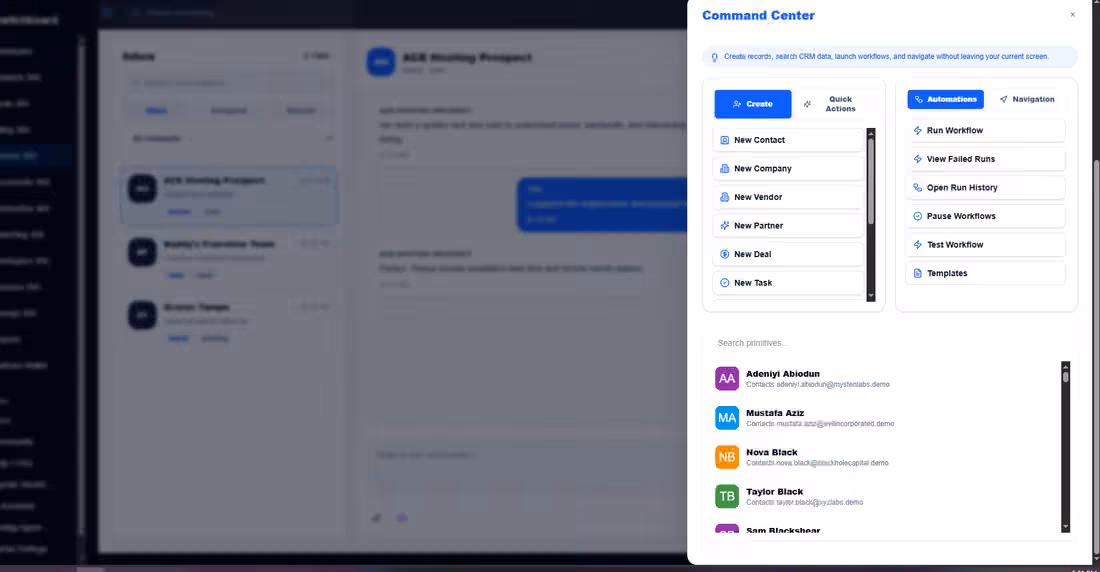 Switchboard CRM command center